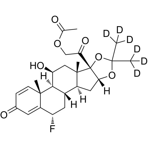 Flunisolide acetate-d<sub>6</sub> Chemical Structure