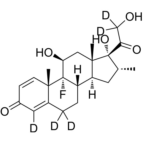 Dexamethasone-d<sub>5</sub> Chemical Structure