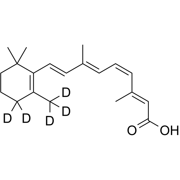11-cis-Retinoic Acid-d<sub>5</sub> Chemical Structure