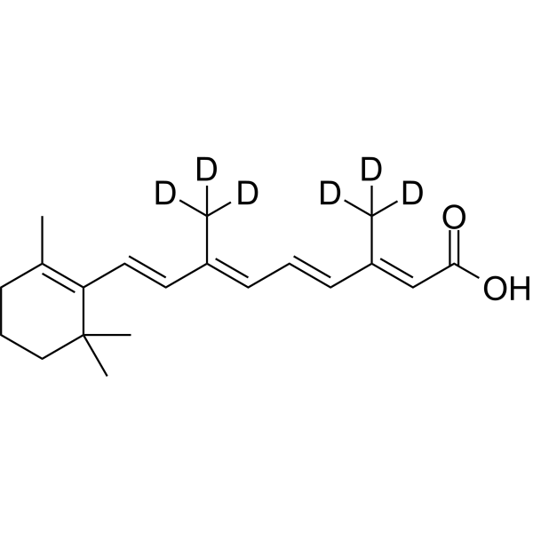 Retinoic acid-d<sub>6</sub> Chemical Structure