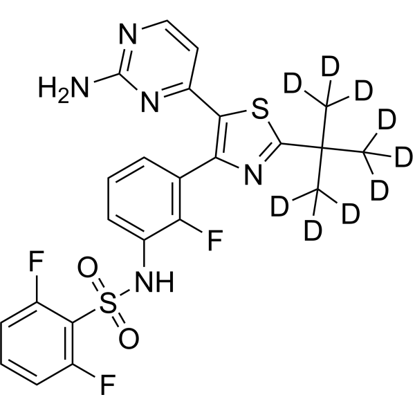 Dabrafenib-d<sub>9</sub> Chemical Structure