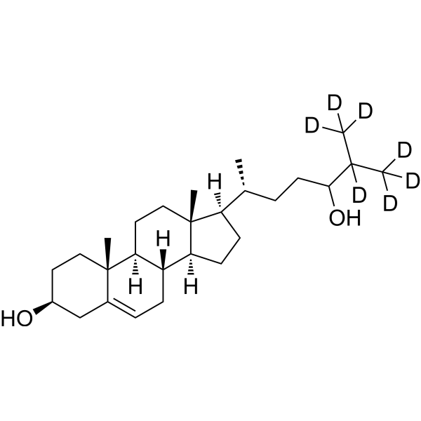 24(RS)-Hydroxycholesterol-d<sub>7</sub> Chemical Structure