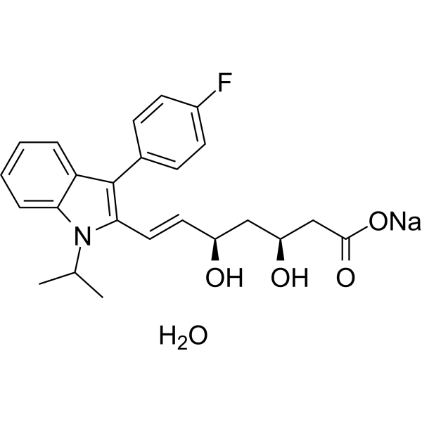 Fluvastatin sodium monohydrate Chemical Structure