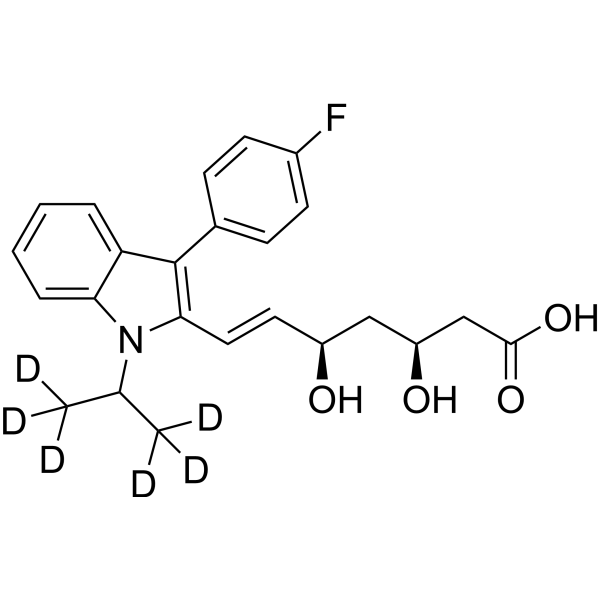 (3S,5R)-Fluvastatin-<em>d</em>6