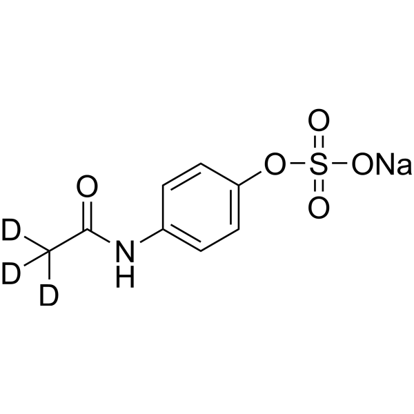 N-(4-Hydroxyphenyl)acetamide sulfate-d<sub>3</sub> sodium Chemical Structure