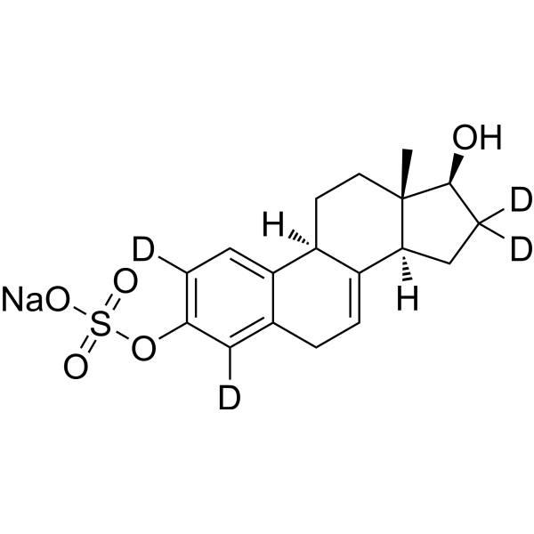 17β-Dihydroequilin <em>3</em>-sulfate-2,4,16,16-d4 sodium