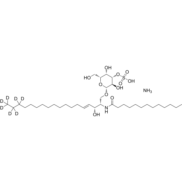3-O-Sulfo-D-galactosyl-β<em>1</em>-<em>1</em>'-<em>N</em>-tridecanoyl-D-erythro-sphingosine-d7