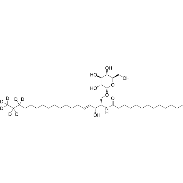 D-Galactosyl-β-1,1'-N-tridecanoyl-D-erythro-sphingosine-d<sub>7</sub> Chemical Structure