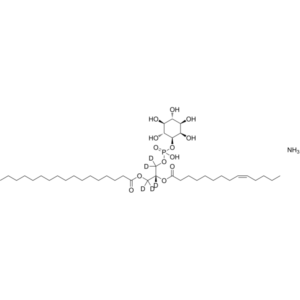 D-<em>myo</em>-<em>Inositol</em>, 1-[(2R)-3-[(1-oxoheptadecyl)oxy]-2-[[(9Z)-1-oxo-9-tetradecen-1-yl]oxy]propyl hydrogen phosphate], ammonium salt (1:1)