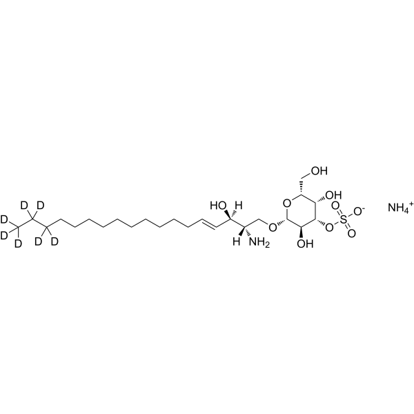 3-O-Sulfo-galactosyl(β)sphingosine (<em>d</em>18:1)-<em>d</em>7 ammonium