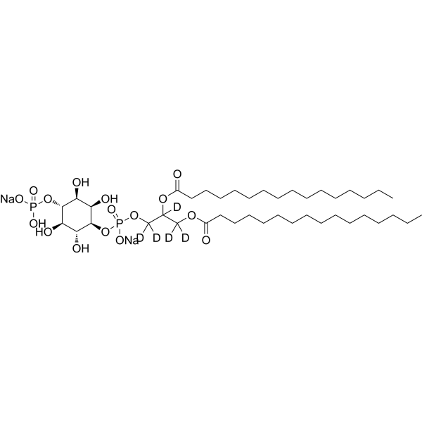 D-Myo-phosphatidylinositol 4-phosphate diC16-d<sub>5</sub> Chemical Structure