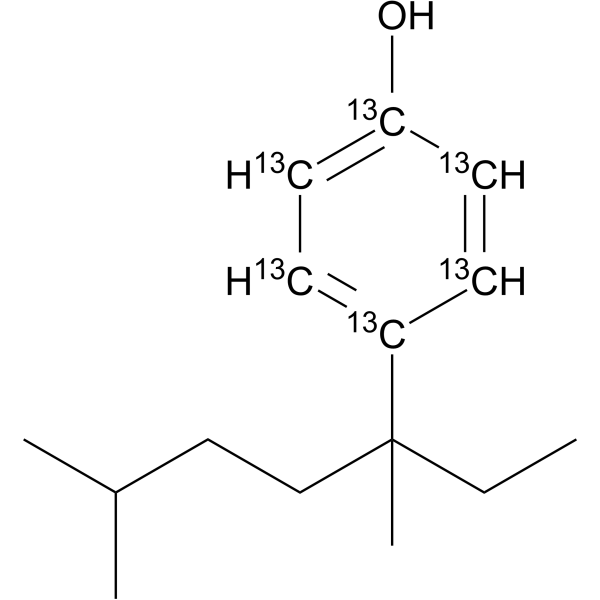 4-(3,6-Dimethylhept-3-yl)phenol-13<em>C</em>6