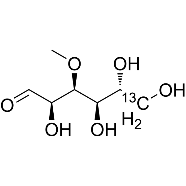 3-O-Methyl-D-glucose-<sup>13</sup>C Chemical Structure