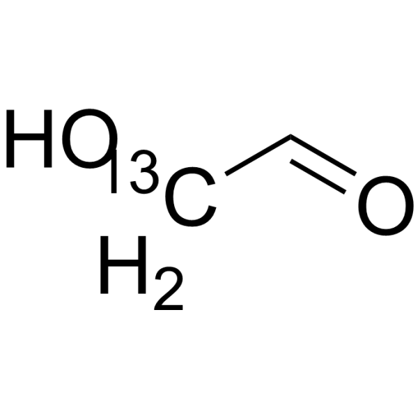 Glycolaldehyde-2-<sup>13</sup>C Chemical Structure