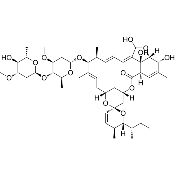 5-O-Demethyl-28-hydroxy-Avermectin A1a Chemical Structure