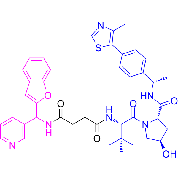(S,R,S)-AHPC-C2-amide-benzofuranylmethyl-pyridine Chemical Structure