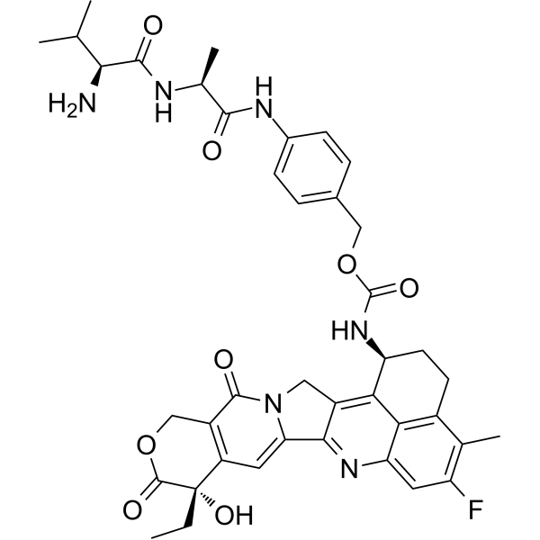 Val-Ala-PABC-Exatecan Chemical Structure