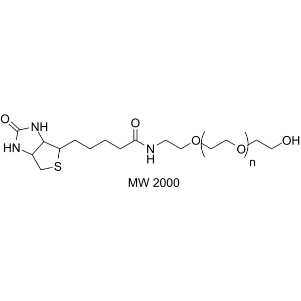 Biotin-PEG-OH (MW 2000) Chemical Structure