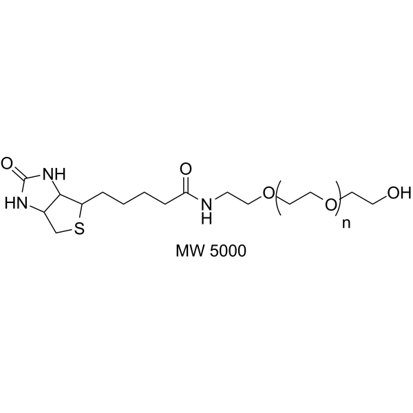 Biotin-PEG-OH (MW 5000) Chemical Structure