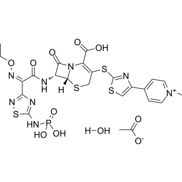 Ceftaroline fosamil hydrate Chemical Structure