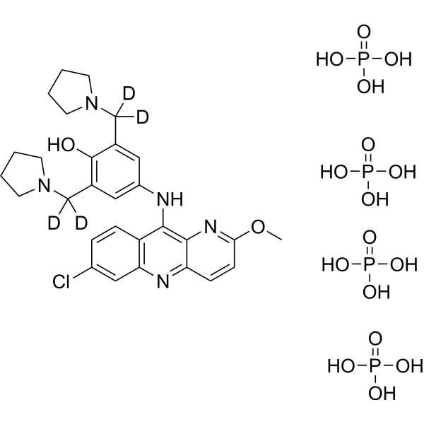 Pyronaridine-d<sub>4</sub> tetraphosphate Chemical Structure