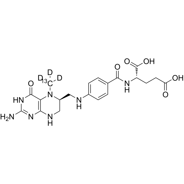 Levomefolic acid-<sup>13</sup>C,d<sub>3</sub> Chemical Structure