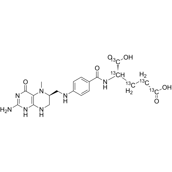 Levomefolic acid-<sup>13</sup>C<sub>5</sub> Chemical Structure