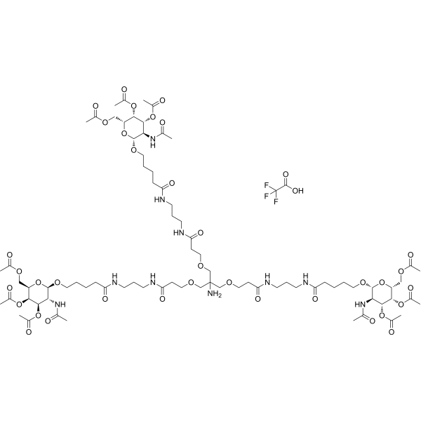 Tri-GalNAc(OAc)3 TFA Chemical Structure