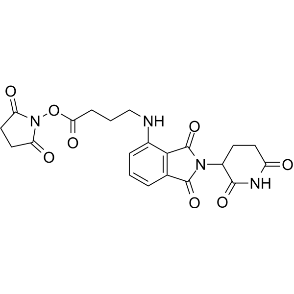 Pomalidomide-C3-NHS ester Chemical Structure