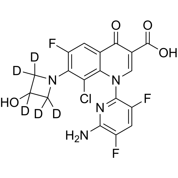 Delafloxacin-d<sub>5</sub> Chemical Structure