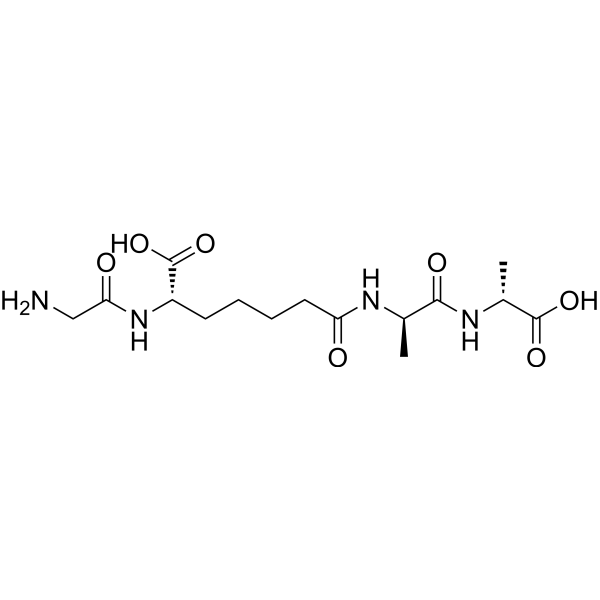 N-[(6S)-6-Carboxy-6-(glycylamino)hexanoyl]-D-alanyl-D-alanine Chemical Structure