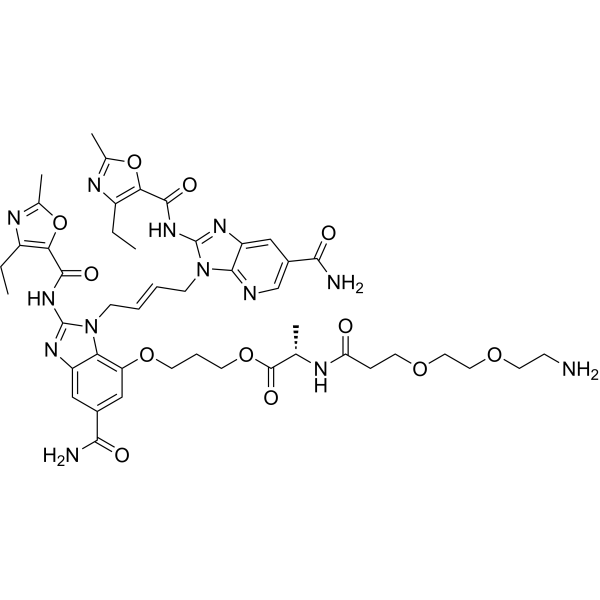 STING agonist-20-Ala-amide-PEG2-C2-NH2 Chemical Structure