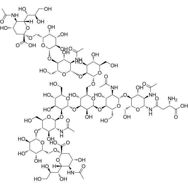 Disialo-Asn Chemical Structure