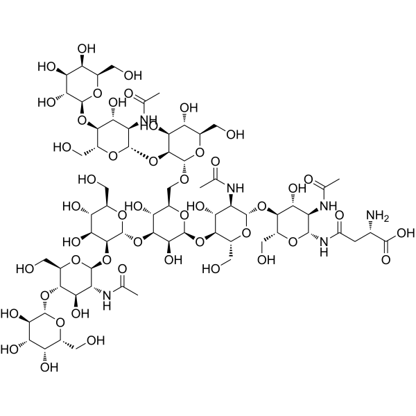 Sialylglyco peptide Chemical Structure