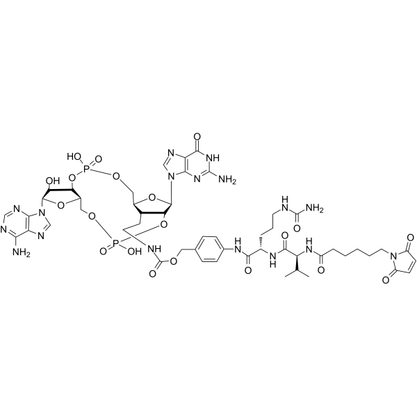 Mal-VC-PAB-PNP-CDN-A Chemical Structure