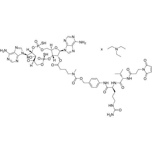 Mal-VC-PAB-(N-Me-amide-C3)-ADU-S100 triethylamine Chemical Structure