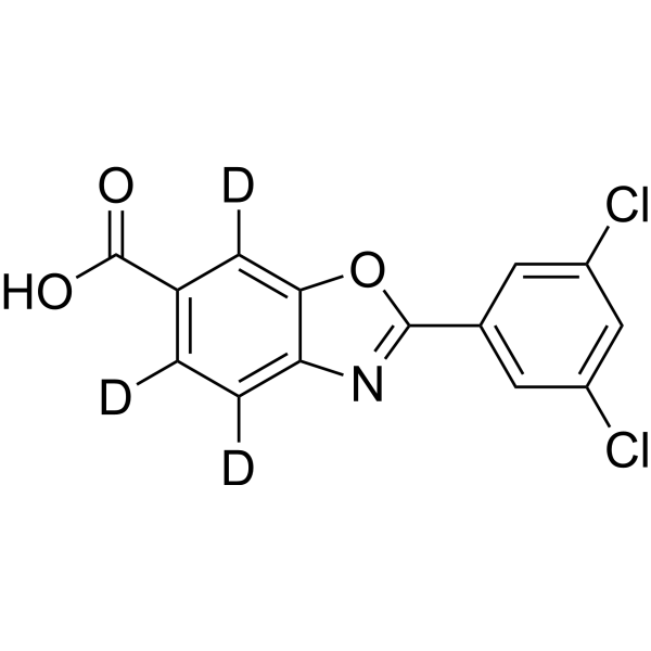 Tafamidis-d<sub>3</sub> Chemical Structure