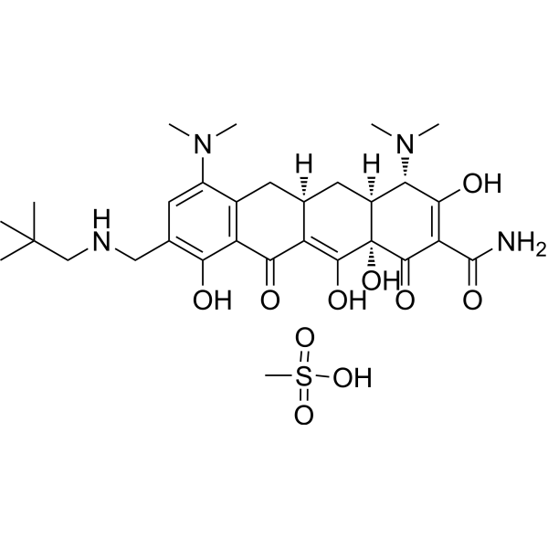 Omadacycline mesylate Chemical Structure