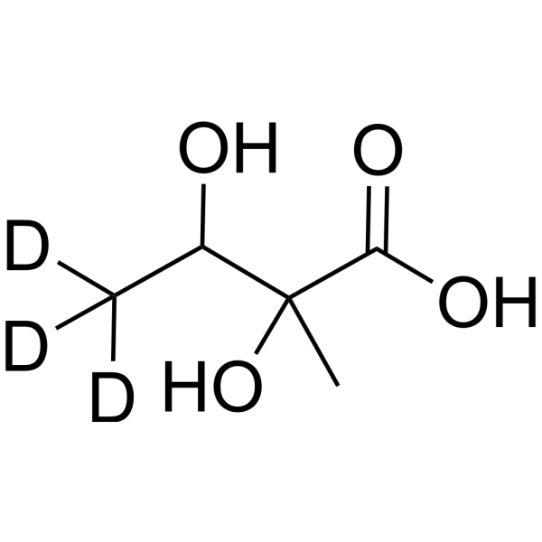 2,3-Dihydroxy-2-methylbutanoic acid-d<sub>3</sub> Chemical Structure