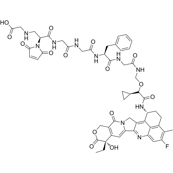 Gly-Mal-Gly-Gly-Phe-Gly-amide-methylcyclopropane-<em>Exatecan</em>