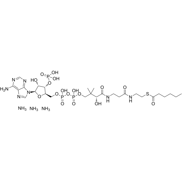 Hexanoyl-<em>Coenzyme</em> A triammonium