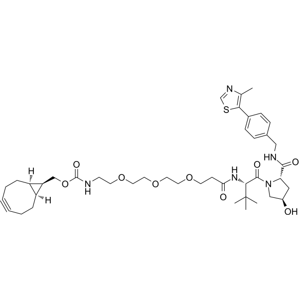 (S,R,S)-AHPC-C2-PEG3-BCN Chemical Structure