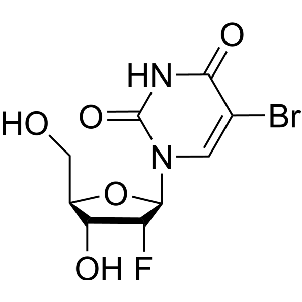 5-Bromo-2′-deoxy-2′-fluorouridine Chemical Structure