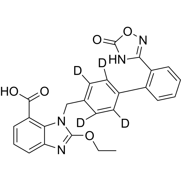 Azilsartan-d<sub>4</sub> Chemical Structure