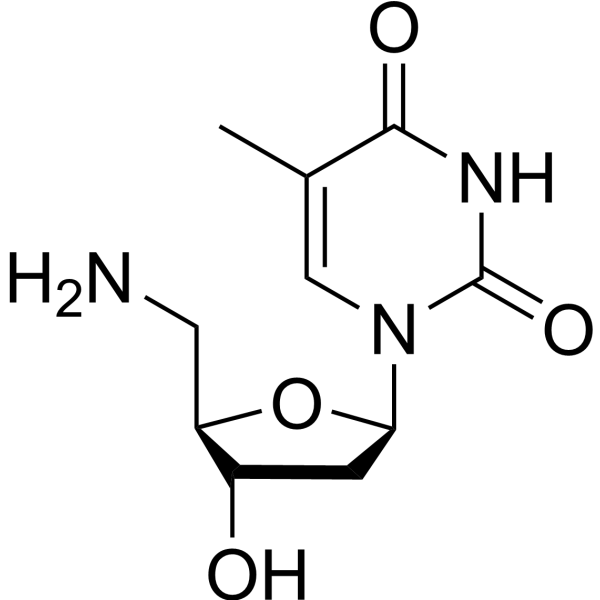 5′-Amino-5′-deoxythymidine Chemical Structure