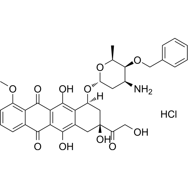 Berubicin hydrochloride Chemical Structure