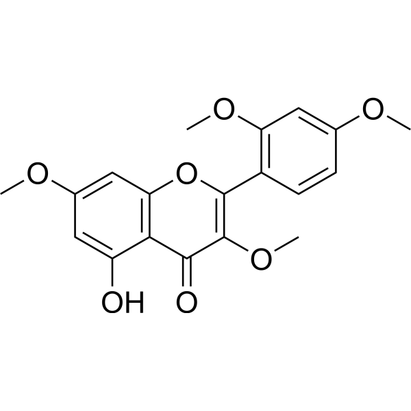3,7,2',4'-Tetramethoxy-5-hydroxyflavone Chemical Structure