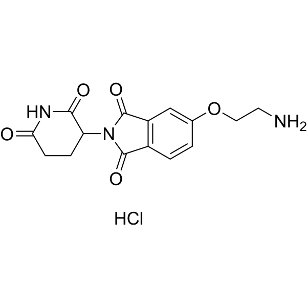 Thalidomide-5-O-C2-NH2 hydrochloride Chemical Structure