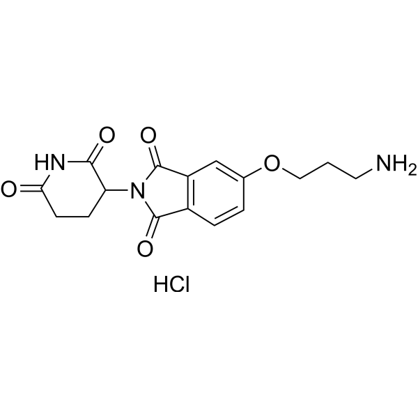 Thalidomide-5-O-C3-NH2 hydrochloride Chemical Structure