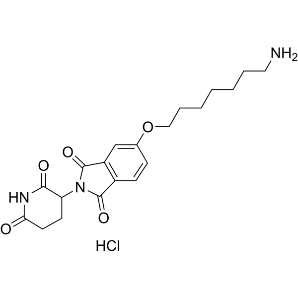 Thalidomide-5-O-<em>C</em><em>7</em>-NH2 hydrochloride